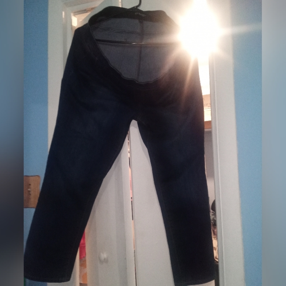 💙 NWOT Womens Kim Rogers Dark Wash Jeans 20W Casual Denim Comfy - Picture 3 of 3